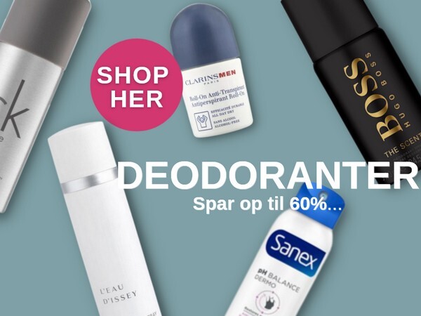 Deodoranter til kvinder og mænd, køb tilbud hos BilligParfume.dk