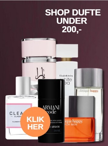 Parfume og dufte til under kr. 200 tilbud hos BilligParfume.dk