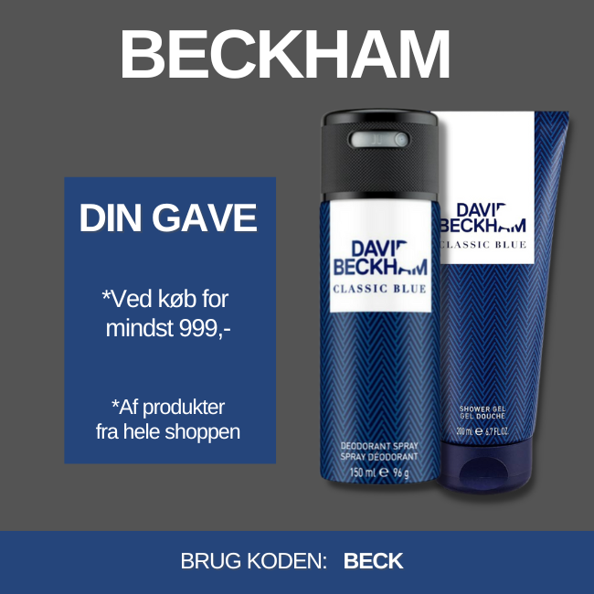 Få en gratis Beckham Classic Blue gaveæske med din ordre fra BilligParfume.dk