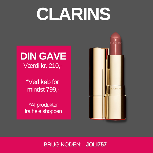 Få en gratis Clarins læbestift med din ordre fra BilligParfume.dk