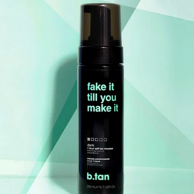 b.tan - Fake It Till You Make It 1 Hour Self Tanning Mousse Dark - 200 ml - Billede 2