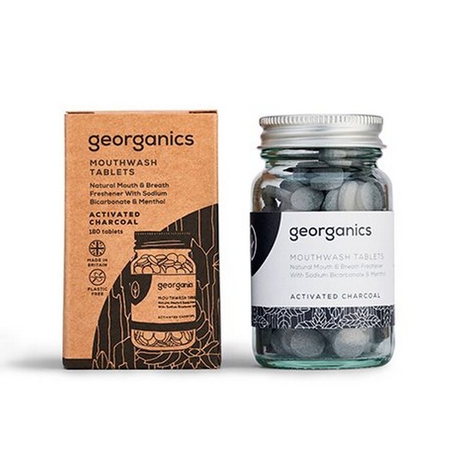 Georganics - Mouthwash Tablets Activated Charcoal thumbnail