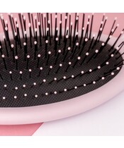 BrushWorks - Oval Detangling Hair Brush - Pink - Billede 2