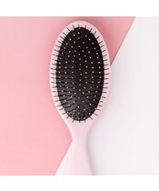 BrushWorks - Oval Detangling Hair Brush - Pink - Billede 3