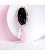 BrushWorks - Oval Detangling Hair Brush - Pink - Billede 4