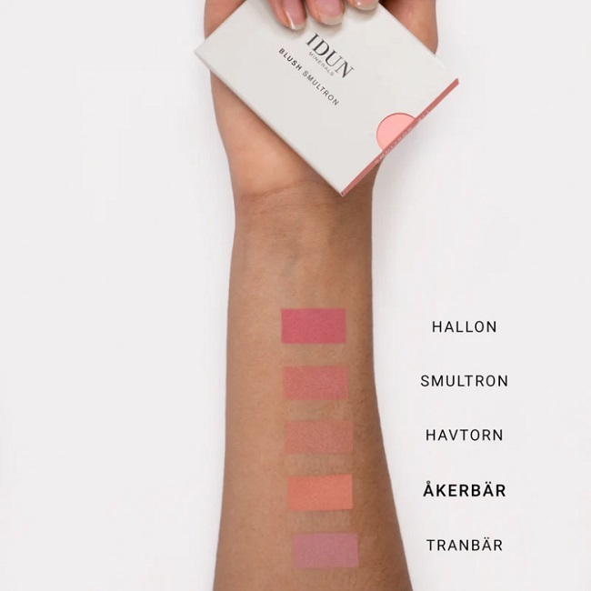 IDUN Minerals - Pressed Blush Åkerbär - 5 g - Billede 2