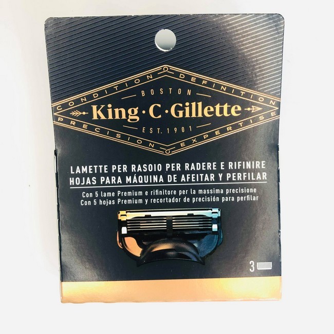 Gillette - King C. Barberblade - 3 Stk.