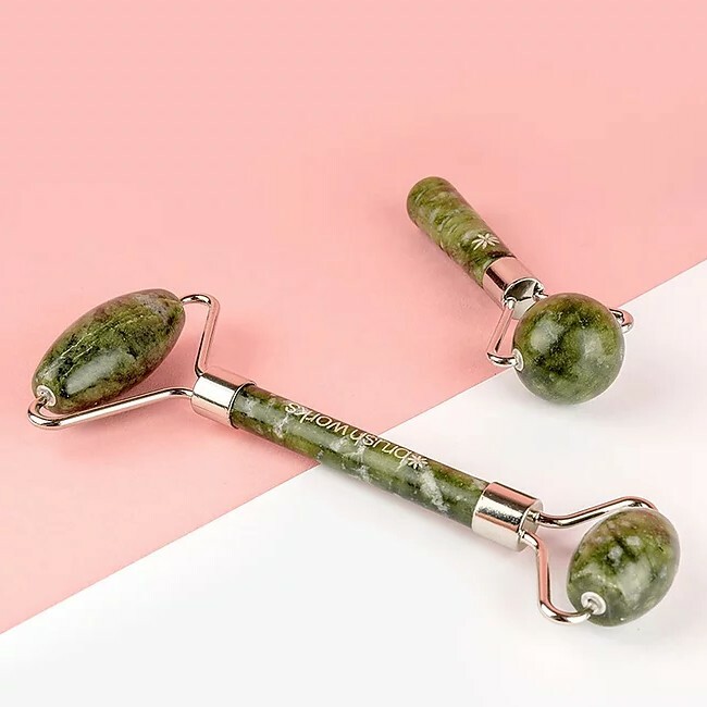 BrushWorks - Jade Roller & Jade Globe Sæt - Billede 2
