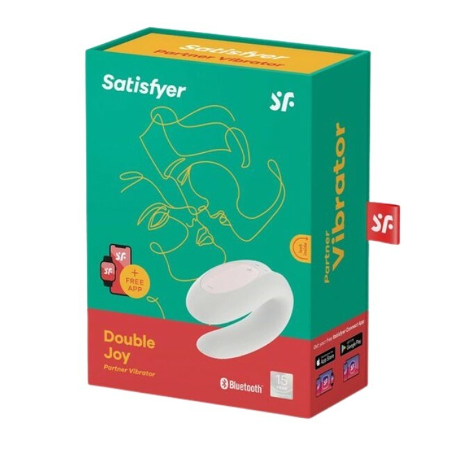 Satisfyer - Double Joy Vibrator White - Billede 2