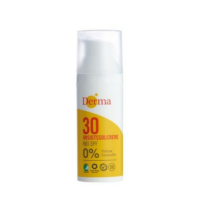 Derma - Ansigtssolcreme SPF 30 - 50 ml