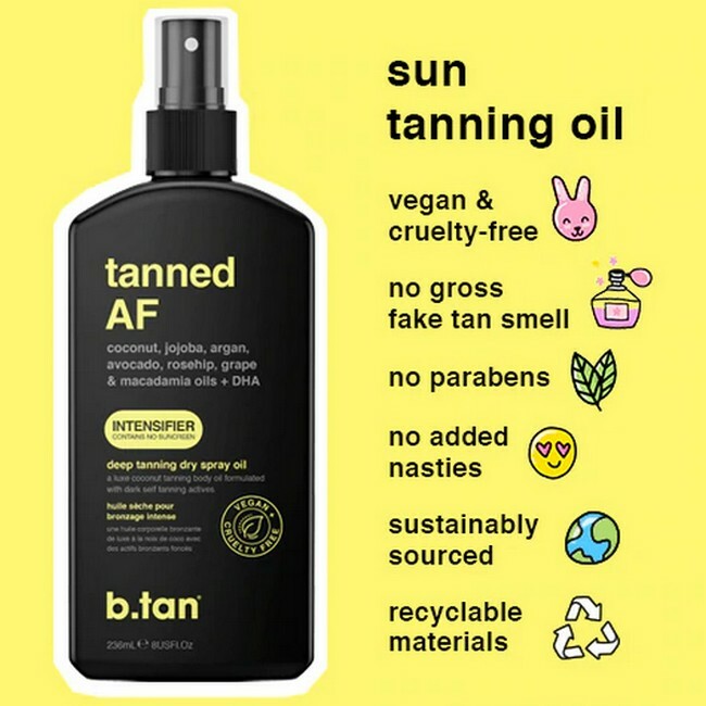 B.tan Tanned AF Intensifier Tanning Oil 236 Ml | Tillbud BilligParfume