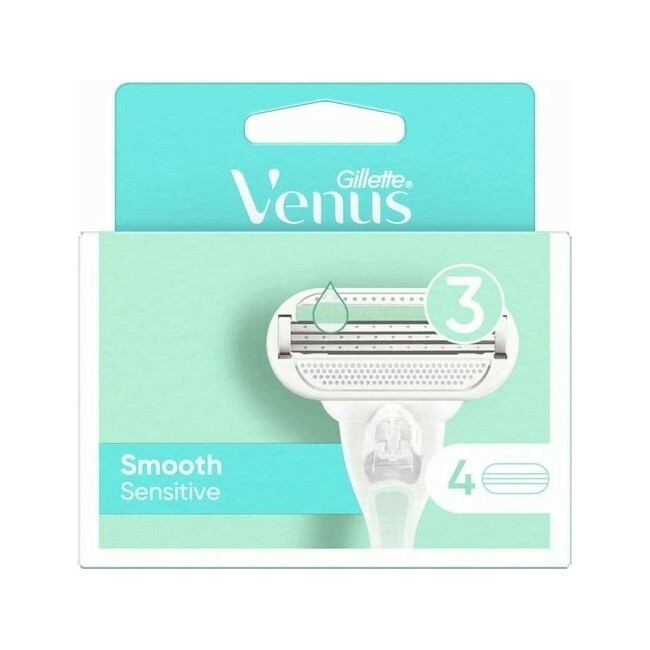 Gillette - Venus Smooth Sensitive Barberblade - 4 Pak thumbnail