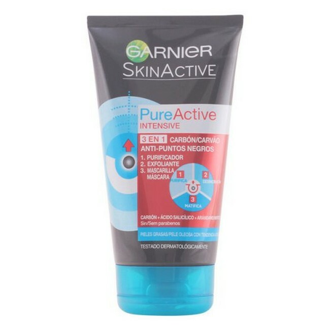 Garnier - SkinActive PureActive Intense 3in1 Charcoal Mask - 150 ml thumbnail