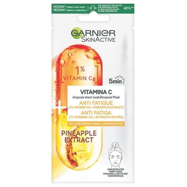8: Garnier - SkinActive Ampoule Sheet Mask Vitamin C - 1 Piece