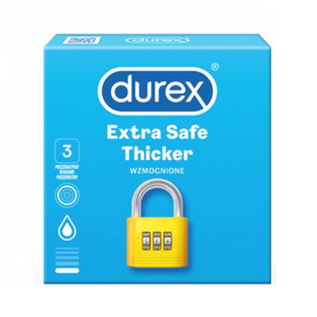 Durex - Extra Safe Kondomer - 3 Stk. thumbnail