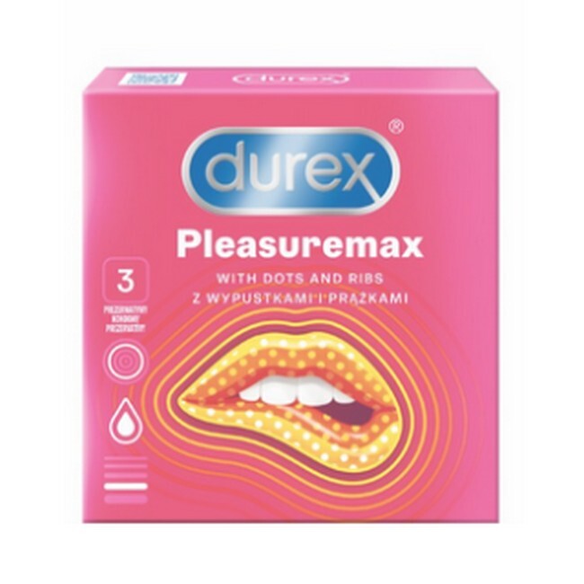Durex - Pleasuremax Kondomer - 3 Stk. thumbnail
