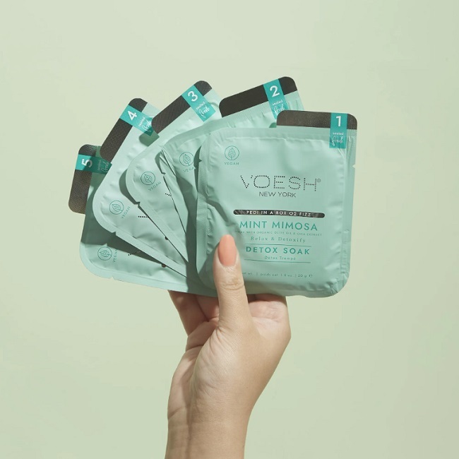 Voesh - Pedi in a Box O2 Fizz Mint Mimosa - Billede 2