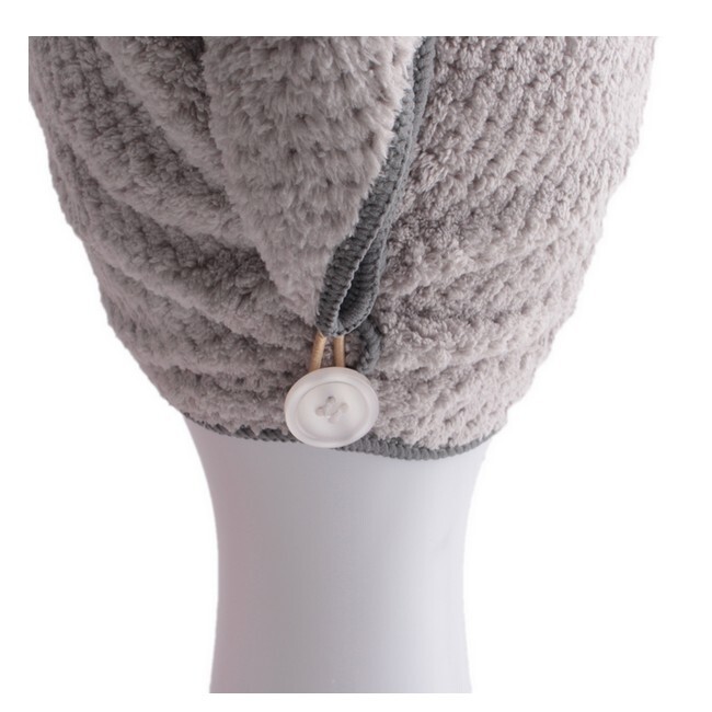Parsa Beauty - Mikrofiber Hair Turban Grey - Billede 2