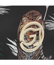 Gillian Jones - 3 Rums Kosmetiktaske Sort Tigre & Palme Print - Billede 2