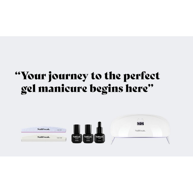 NailFreak - Starter Kit Gel Nails - Gel Polish & UV Lampe - Billede 2