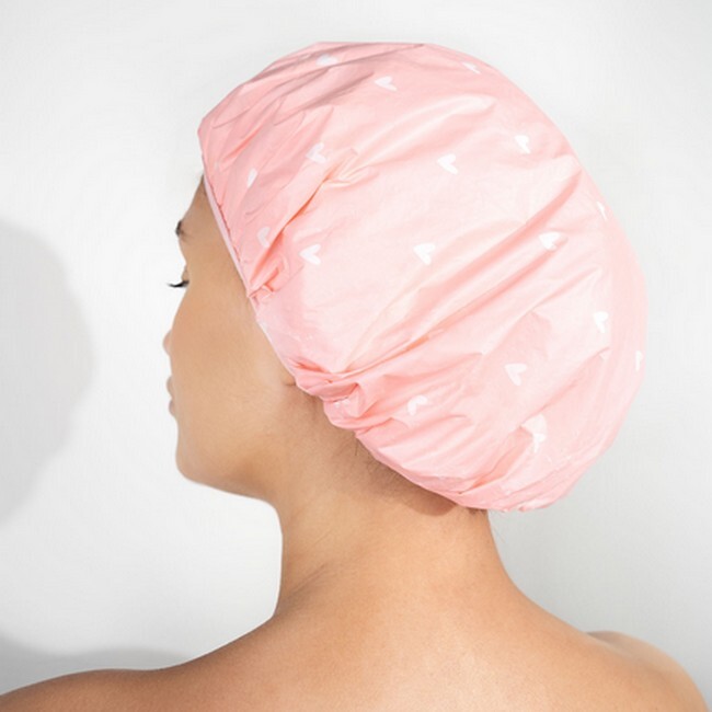 BrushWorks - Reversible Shower Cap Heart Pattern - Billede 2
