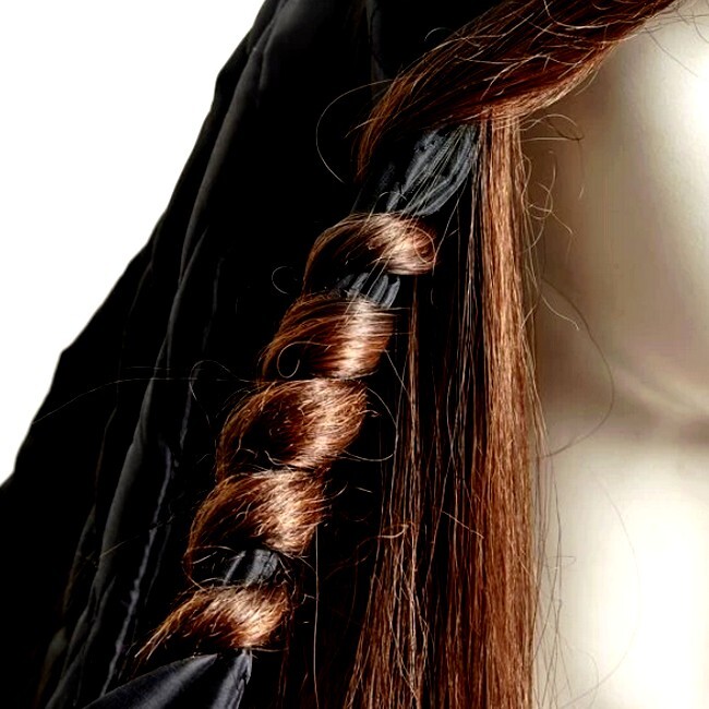 Curl Band - Heatless Curls Black Hair Band Rollers - Billede 2