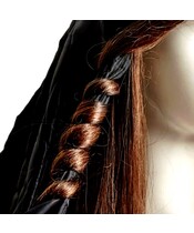 Curl Band - Heatless Curls Black Hair Band Rollers - Billede 2