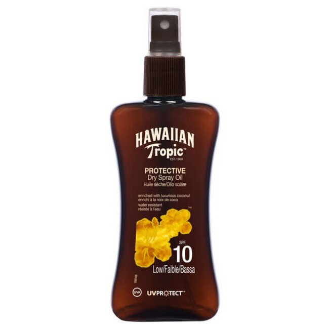 Hawaiian Tropic - Tropical Dry Spray Oil Coconut & Papaya SPF10 - 200 ml thumbnail