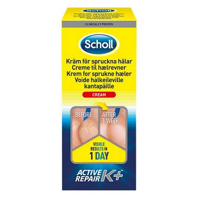 Scholl - Creme til hælrevner Active Repair K+ - 120 ml