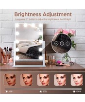 Gillian Jones - Makeup Artist Spejl med Touch og LED Sort - Billede 3