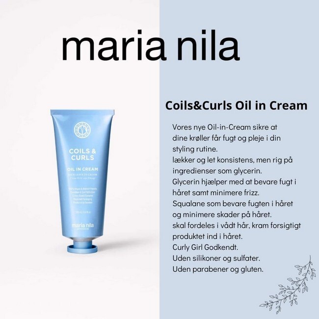 Maria Nila - Coils & Curls Oil In Cream - 100 ml - Billede 3