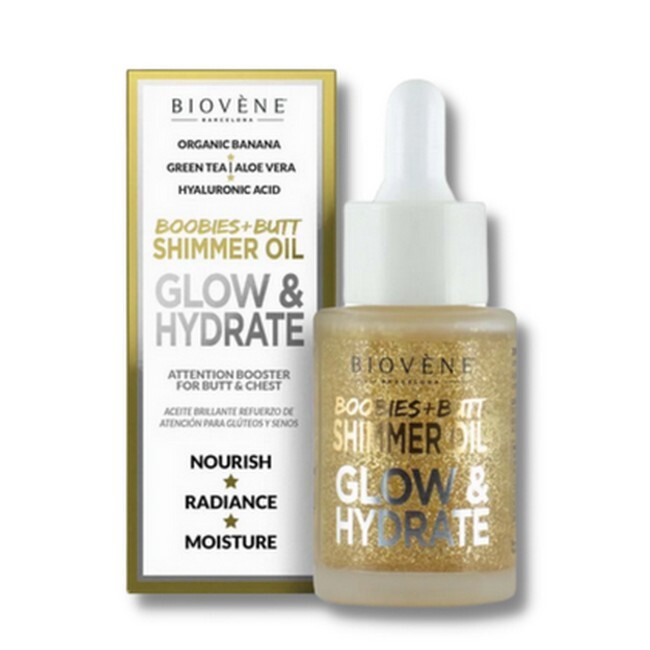 Biovene - Glow & Hydrate Shimmer Oil for Boobies & Butt - 30 ml thumbnail
