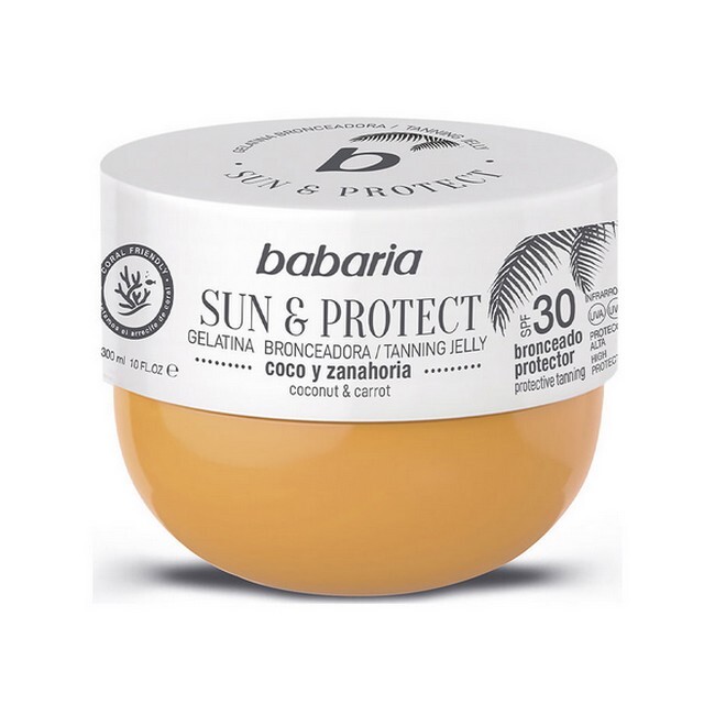 Babaria - Sun & Protect Tanning Jelly Coconut & Carrot SPF 30 - 300 ml