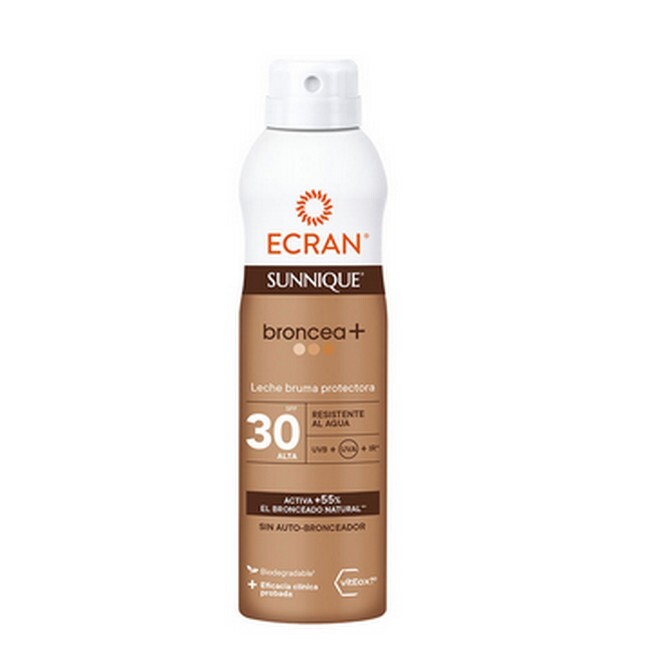 Ecran - Sun Spray + Bronzer SPF30 - 250 ml