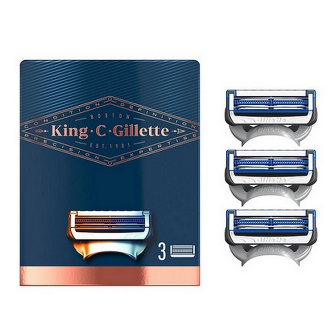 Gillette King C Neck Razor Blade 3 stk.