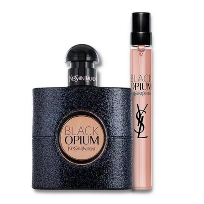 Billede af Yves Saint Laurent - Black Opium Gaveæske - 30 ml Edp & 10 ml Travel Spray hos BilligParfume.dk
