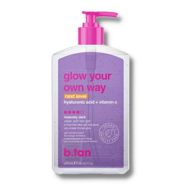 b.tan - Glow your own way next Level clear tanning gel - 473 ml