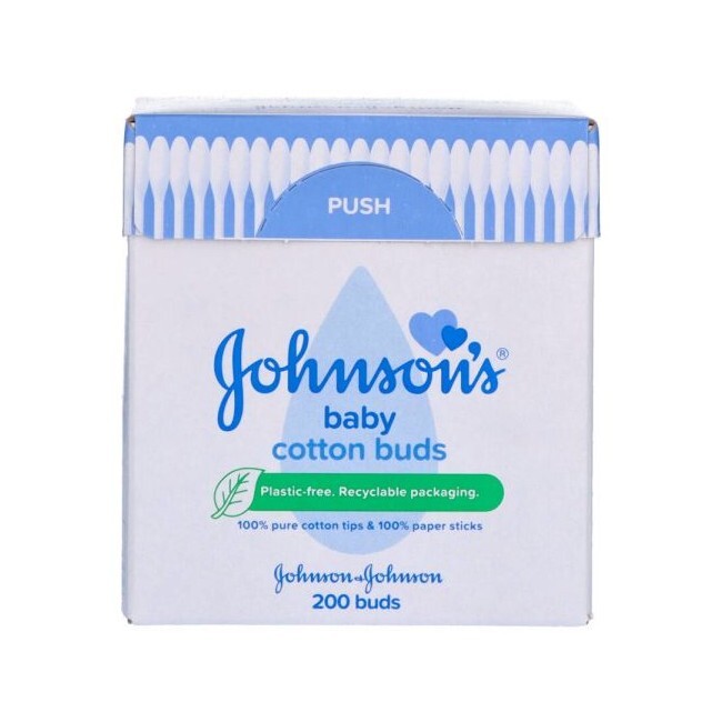 Johnsons - Cotton Buds 100% Bomuldsvatpinde - 200 Stk thumbnail