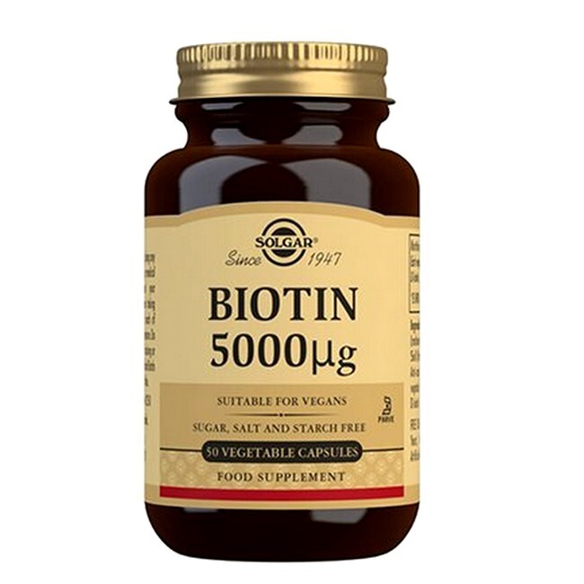 Billede af Solgar - Biotin 5000 mg - 50 Stk hos BilligParfume.dk