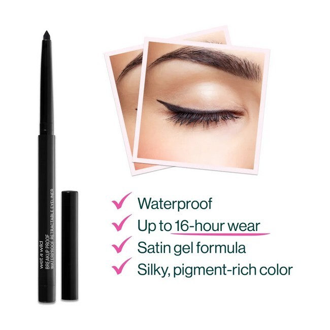 Wet n Wild - Megalast Breakup Proof Retractable Eyeliner Blackest Black - Billede 3