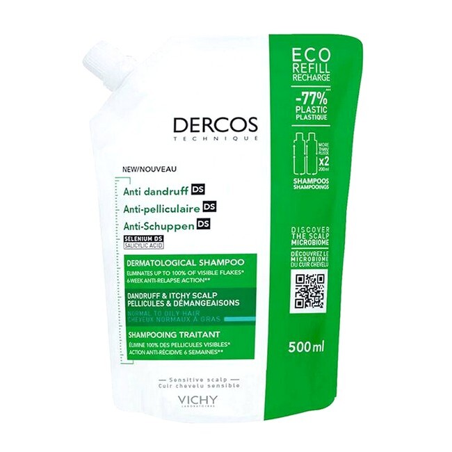 Vichy - Dercos Anti Dandruff Shampoo Normal Hair Refill - 500 ml