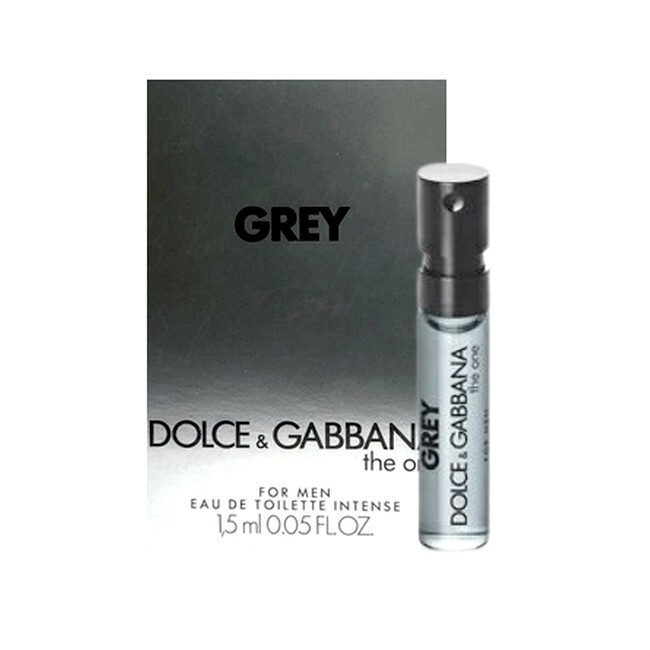 Se Dolce & Gabbana - The One Men Grey Eau de Toilette Sample - 1,5 ml hos BilligParfume.dk