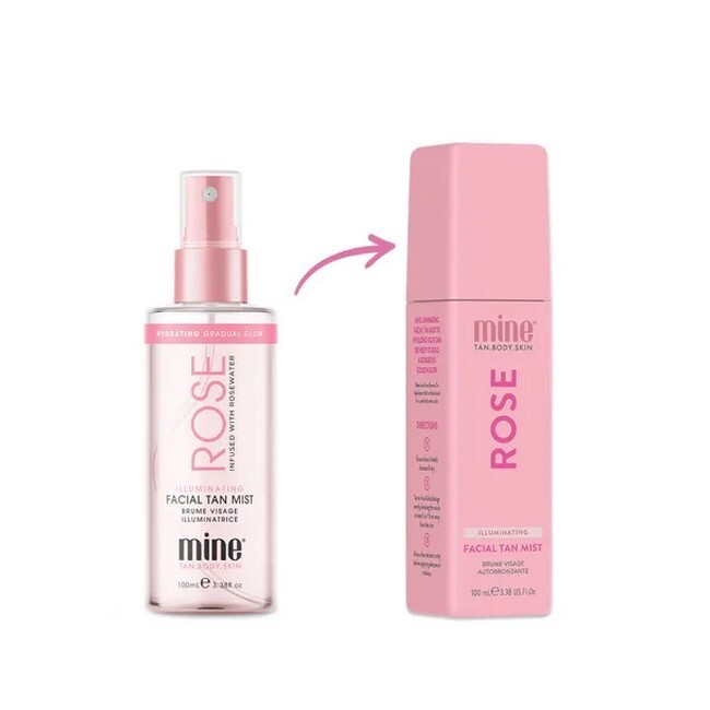 MineTan - Rose Mist Illuminating Face Tan Spray 100 ml - Billede 2