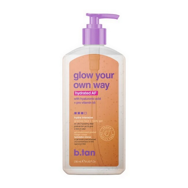 Billede af b.tan - Glow Your Own Way Hydrated AF Tanning Gel 236 ml