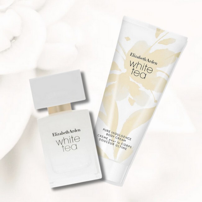 Elizabeth Arden - White Tea Gaveæske - 100 ml Edt - 100 ml Body Cream - Billede 2