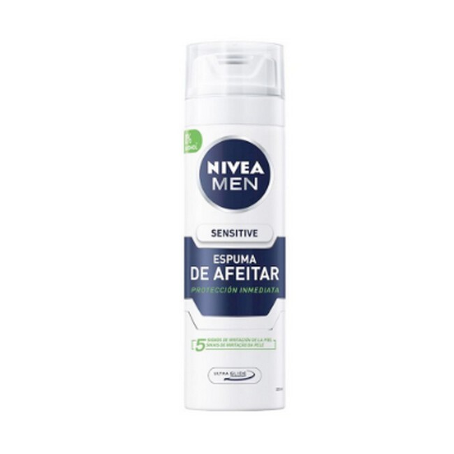 Nivea - Men Shaving Foam Sensitive - 200 ml - Billede 2