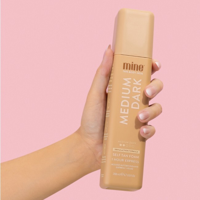 MineTan - Medium Dark Self Tan Foam - 200 ml - Billede 3