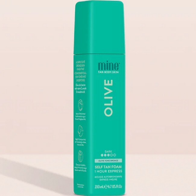 MineTan - Olive Self Tan Foam Color Base - 200 ml - Billede 4
