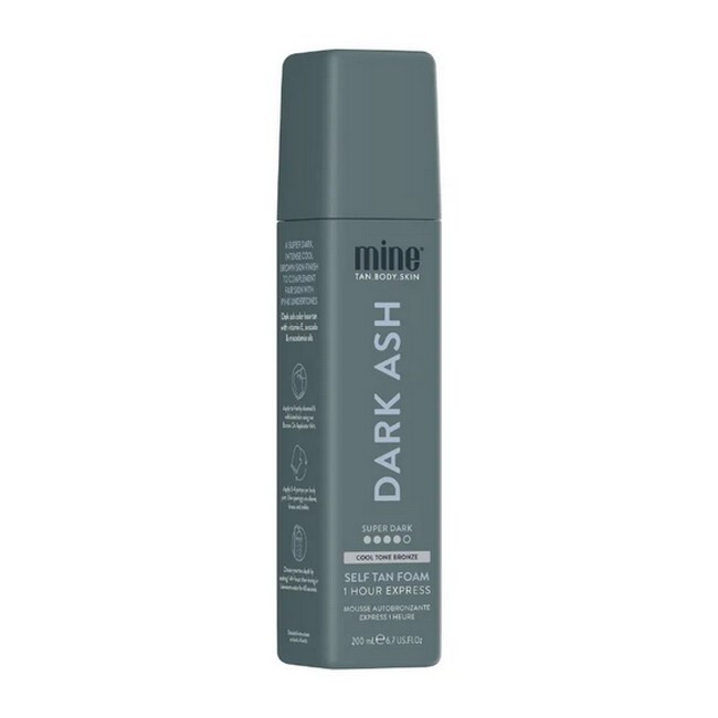 MineTan - Dark Ash Self Tan Foam Color Base - 200 ml - Billede 2