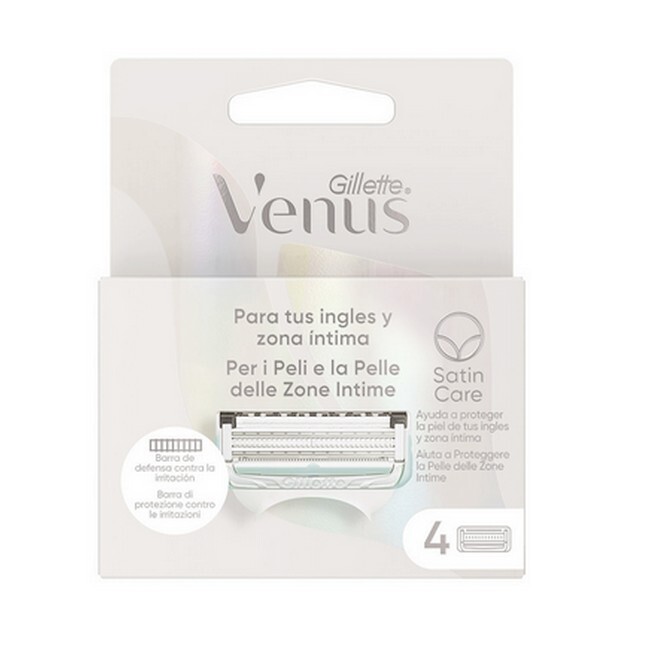 Gillette - Venus Satin Care Intim Barberblade 4 Pak - Billede 2